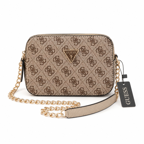 Жіноча сумка Guess 190 крос-боді бежева Жіноча сумка Guess 190 крос-боді бежева