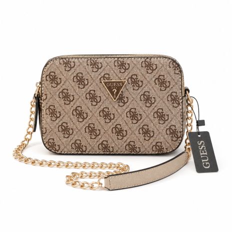 Женская сумка Guess 190 кросс-боди бежевая