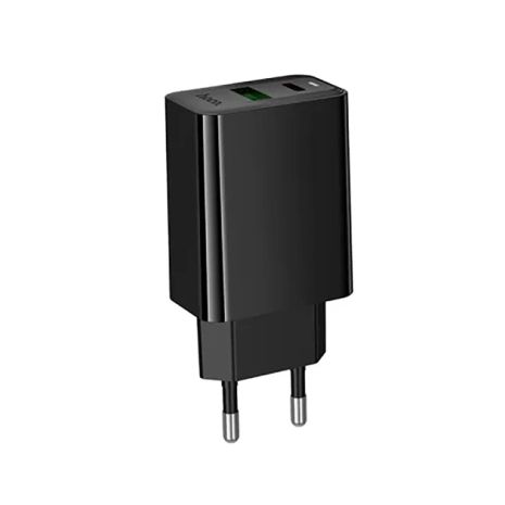 Сетевое зарядное устройство Hoco CS94A USB/ Type-C PD QC black
