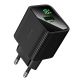 Сетевое зарядное устройство Hoco CS81A USB QC с дисплеем black Сетевое зарядное устройство Hoco CS81A USB QC с дисплеем black