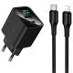 Сетевое зарядное устройство Hoco CS83A USB/ Type-C PD QC с дисплеем black + кабель Type-C to Lightning Сетевое зарядное устройство Hoco CS83A USB/ Type-C PD QC с дисплеем black + кабель Type-C to Lightning