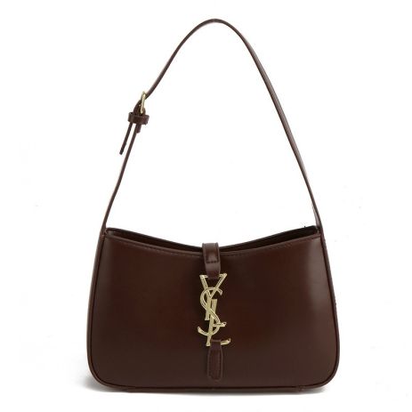 Женская сумка Saint Laurent 10082 багет темно-коричневая