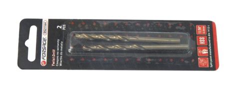 Свердло по металу 4.5мм HSS+Co(2шт), у блістері Forsage F-DS245H