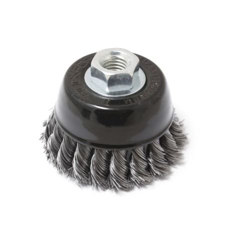 Кордщетка чашеобразная стальная витая для УШМ 75мм RockForce RF-BWC103 Кордщетка чашеобразная стальная витая для УШМ 75мм RockForce RF-BWC103