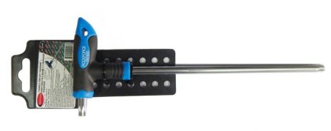Ключ Т-образный TORX с прорезиненной рукояткой T50х200мм, на пластиковом держателе ROCKFORCE RF-76750G Ключ Т-образный TORX с прорезиненной рукояткой T50х200мм, на пластиковом держателе ROCKFORCE RF-76750G