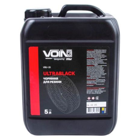 Чернение резины VOIN UltraBlack 5л (на основе растворителя) Чернение резины VOIN UltraBlack 5л (на основе растворителя)