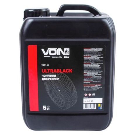 Чернение резины VOIN UltraBlack 5л (на основе растворителя) Чернение резины VOIN UltraBlack 5л (на основе растворителя)