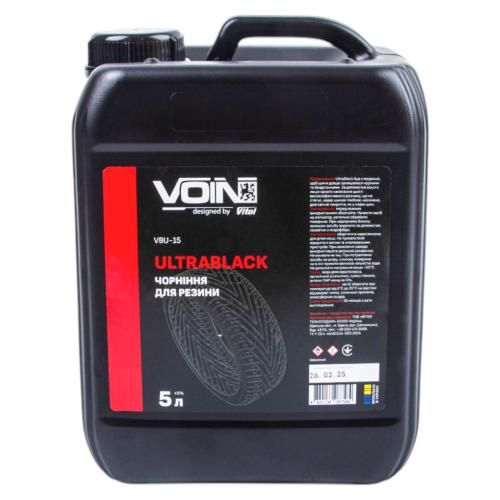 Чернение резины VOIN UltraBlack 5л (на основе растворителя) Чернение резины VOIN UltraBlack 5л (на основе растворителя)