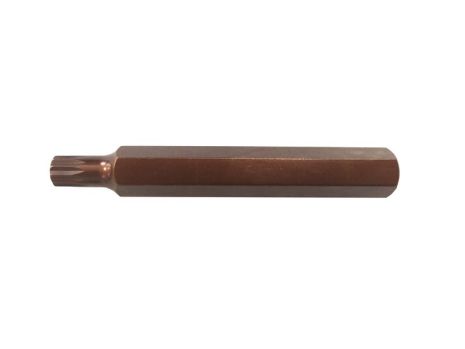 Бита 12-лучевая SPLINE M14х75ммL, 10мм Forsage F-1787514 Premium