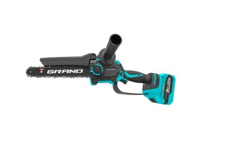 Аккумуляторная цепная пила Grand АПЦ-8М/3-2, Бесщеточный двигатель, 20V, 390 м/мин, шины: 150мм.(6') и 203мм, 3Ач, 2 АКБ, кейс Аккумуляторная цепная пила Grand АПЦ-8М/3-2, Бесщеточный двигатель, 20V, 390 м/мин, шины: 150мм.(6') и 203мм, 3Ач, 2 АКБ, кейс