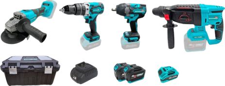 Набор аккумуляторных инструментов Grand № 4 (МШУ-20BL/PRO+ДА-20/13UBL+АГ-800UBL+ПА-20/26BL)