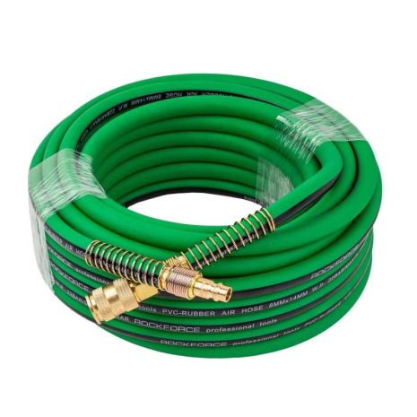 Воздушный шланг с фитингами 8x14мм*15м, ROCKFORCE RF-AHC-52D