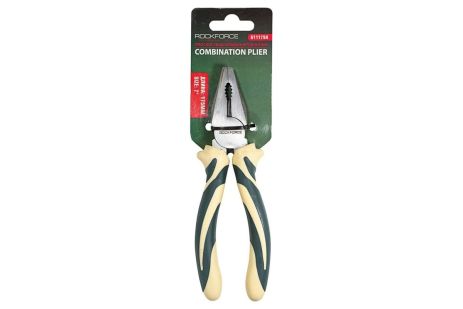 Комбинированные пассатижи с эргономическими рукоятками, Cr-V, 7" ROCKFORCE RF-611175H