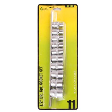 Alloid. Набор головок 1/2' на планке, 10,11,12,13,14,17,19,21,22,24 mm. 11 предм.(НГП-4011) (НГП-4011)