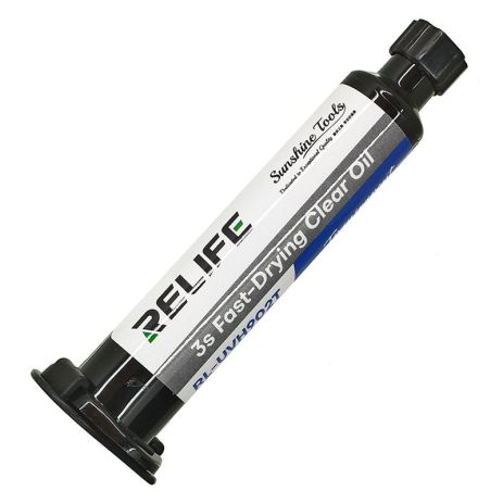 Лак изоляционный Relife RL-UVH902T 3S быстросохнущий, прозрачный, в шприце, 10 ml