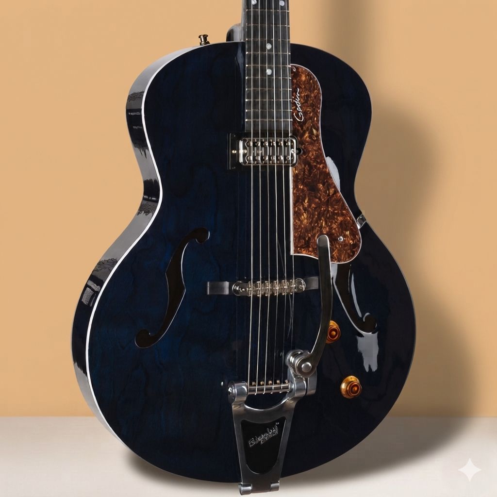 Электроакустическая джазовая гитара Godin Guitars 5th Avenue Night Club Indigo Blue Электроакустическая джазовая гитара Godin Guitars 5th Avenue Night Club Indigo Blue