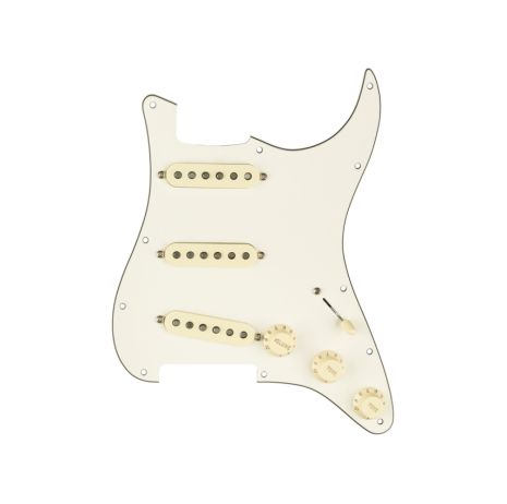 Пикгард со звукоснимателями FENDER PRE-WIRED STRAT PICKGUARD ORIGINAL '57/'62 SSS PARCHENT