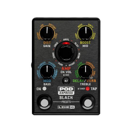 Гитарные эффекты Line 6 POD EXPRESS BLACK Гитарные эффекты Line 6 POD EXPRESS BLACK