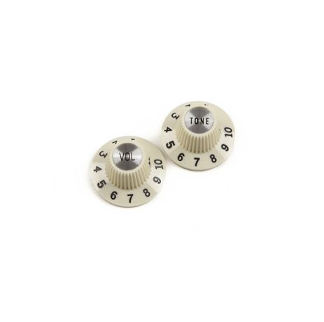 Набор ручек потенциометров FENDER PURE VINTAGE 1965 JAZZMASTER WITCH HAT KNOB SET