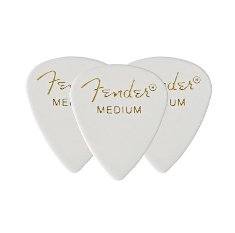 Набор медиаторов FENDER 351 WHITE PICK GROSS MEDIUM (3 PICKS)