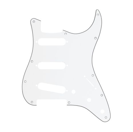Пикгард FENDER 11-HOLE MODERN-STYLE STRATOCASTER S/S/S PICKGUARDS WHITE Пикгард FENDER 11-HOLE MODERN-STYLE STRATOCASTER S/S/S PICKGUARDS WHITE