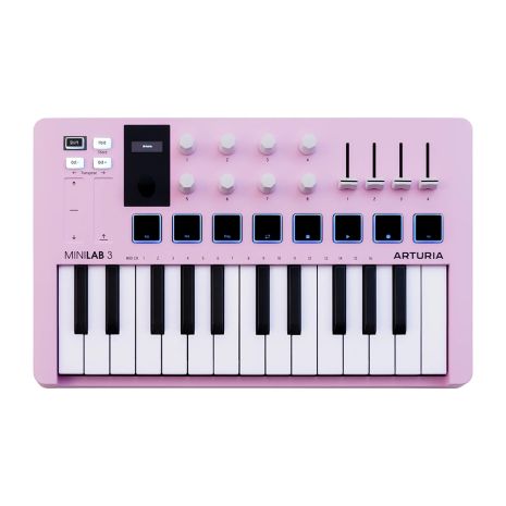 MIDI-клавиатура Arturia MiniLab 3 (Rose Quartz)