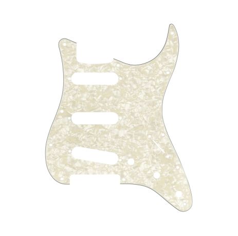 Пикгард FENDER 11-HOLE MODERN-STYLE STRATOCASTER S/S/S PICKGUARDS AGED WHITE MOTO