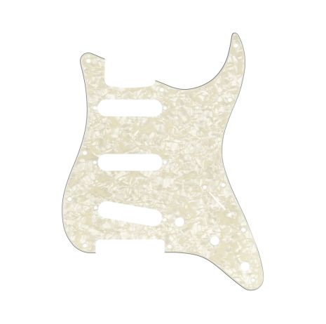 Пикгард FENDER 11-HOLE MODERN-STYLE STRATOCASTER S/S/S PICKGUARDS AGED WHITE MOTO