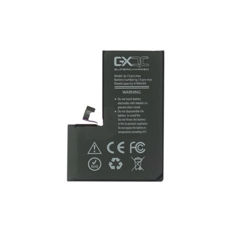 Аккумулятор GXQC Supercharged для Apple iPhone 15 Pro Max IC HC, усиленный (4780 mAh) [Service Pack]