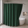 Шторка для ванної широка 240x180 см однотонна темно-зелена 5314/darkgreen
