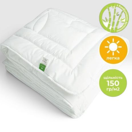 Одеяло летнее IDEIA Botanical Bamboo, белое (8-32465)