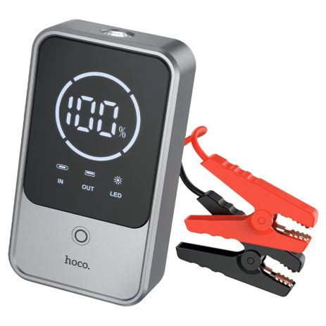 Автомобільний Пусковий Пристрій Hoco QS7/Power Bank(10000mAh) Сірий