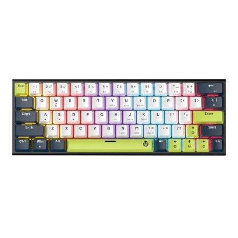 Клавіатура Ігрова FANTECH ATOM63 MK874V2 Mori Red Switch Білий