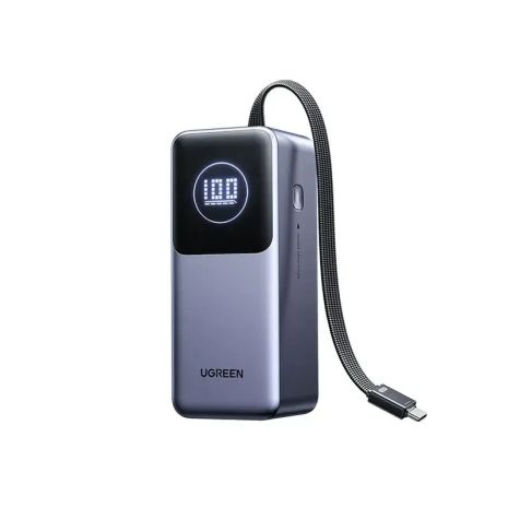 Power Bank Ugreen Nexode PB723 20000mah 130W USB-C Cable LED Gray (55365B) UA UCRF