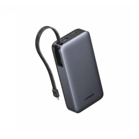 Power Bank Ugreen PB536 20000mah 45W Built-In USB-C Cable LED (55988B) Gray UA UCRF