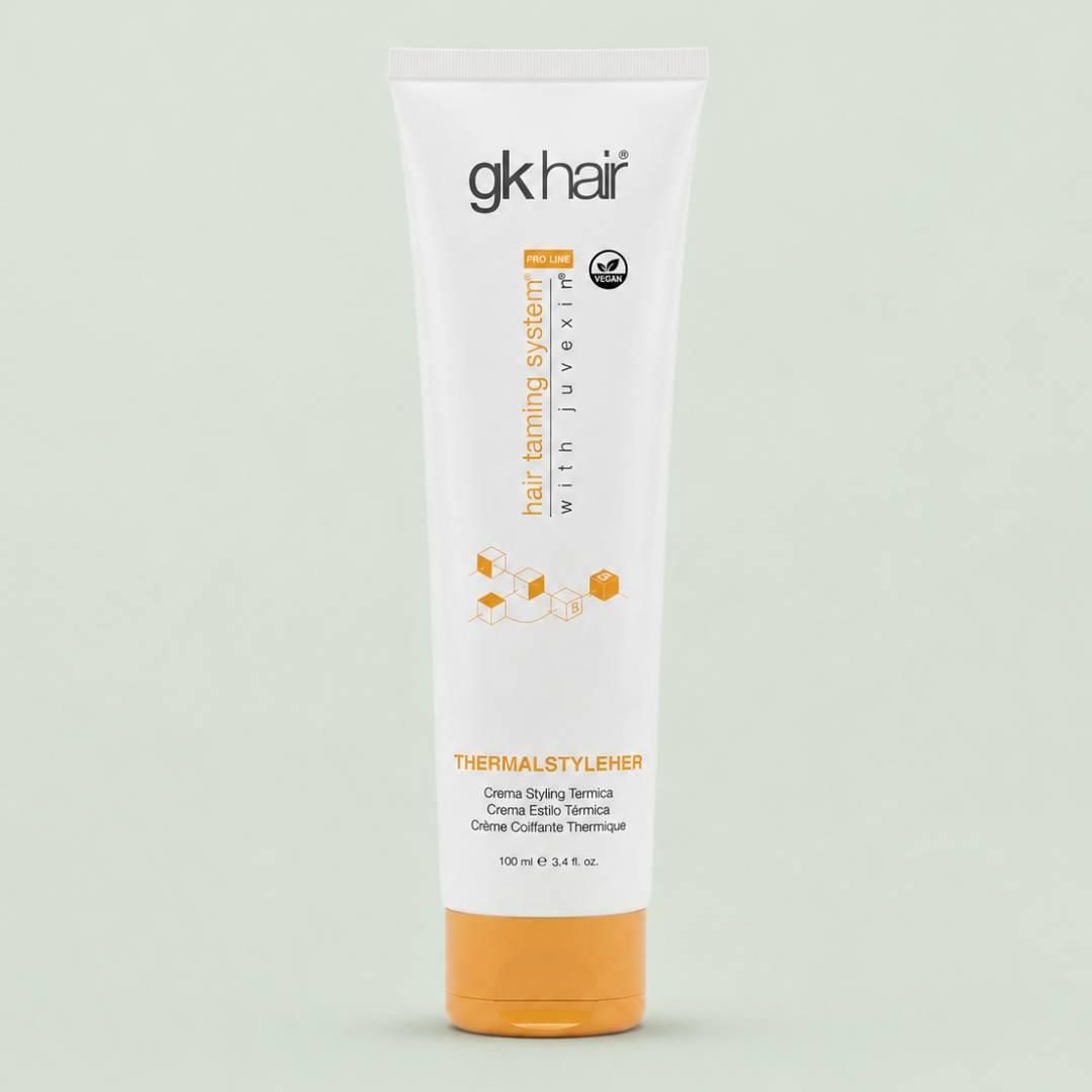 Защитный крем GKhair (Global Keratin) Hair Thermal Style Her для горячей укладки волос, 100 мл Защитный крем GKhair (Global Keratin) Hair Thermal Style Her для горячей укладки волос, 100 мл