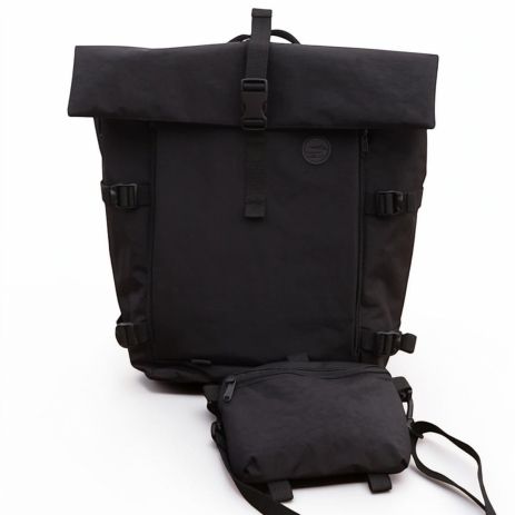 Рюкзак-роллтоп USVIT Nomad 20–30 л для ноутбука 15–17″ со съемной сумкой, черный (62255)