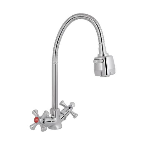 Смеситель для кухни Lidz Lamb 274F двухвентильный с гибким изливом LDLAM274FCRM35074 Chrome