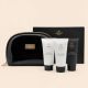 Тревел-набор Hadat Cosmetics Hydro Repair Hair шампунь, кондиционер, маска 3×70 мл + косметичка