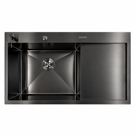 Кухонна мийка PVD чорна CM 100*50 L VALESO Handmade (3.0/1.0)