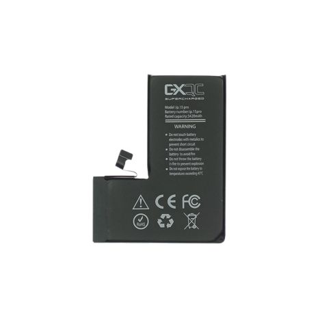 Акумулятор GXQC Supercharged для Apple iPhone 15 Pro IC HC, посилений (3420 mAh) [Service Pack]
