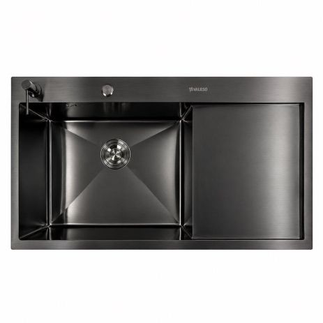 Кухонна мийка PVD чорна CM 100*50 L VALESO Handmade (3.0/1.0)