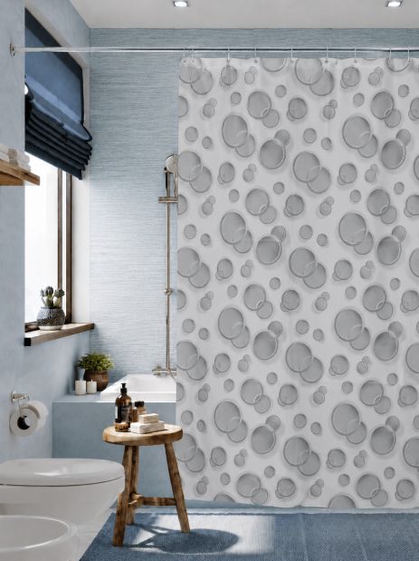 Шторка для ванни Miranda Side grey 180*200 см