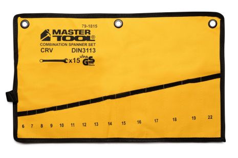 Чохол для гайкових ключів 15 кишень MASTERTOOL 79-1815 Чохол для гайкових ключів 15 кишень MASTERTOOL 79-1815