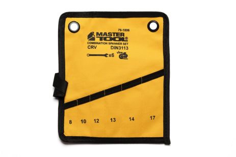 Чехол для гаечных ключей 6 карманов MASTERTOOL 79-1806
