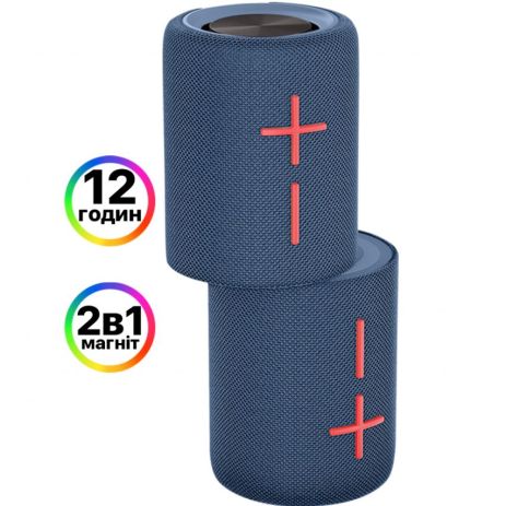 Портативна колонка 2в1 WALKER WSP-710 blue