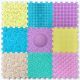 Массажный коврик для стоп Ortek Пазлы Микс Pastel 9 пазлов, пастельные цвета (13115)