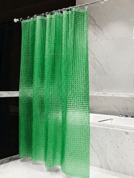 Штора для ванной с 3D эффектом "3D green"