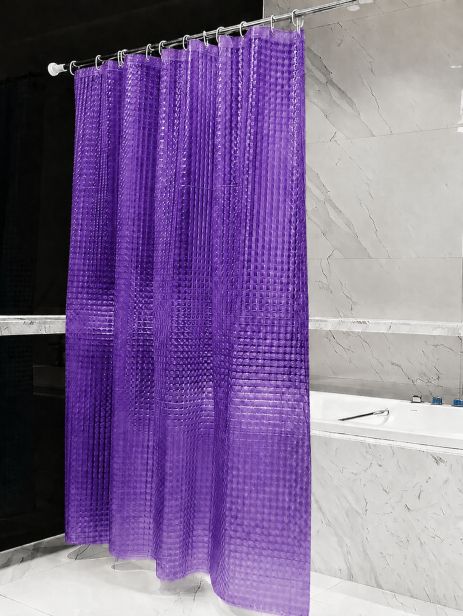 Ванная шторка с 3Д эффектом 3D violet