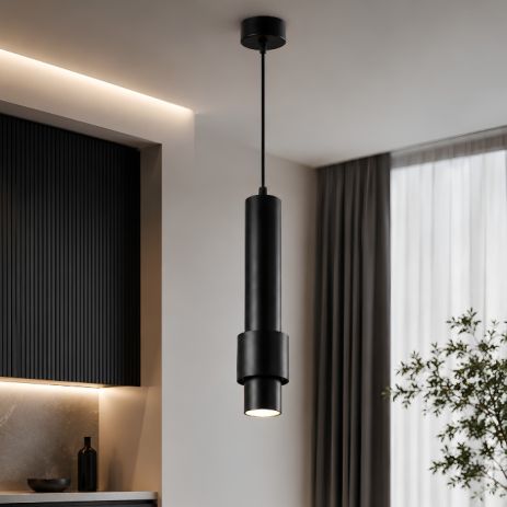 Підвісна люстра Sirius RT523 BK 7W 70*1000mm Підвісна люстра Sirius RT523 BK 7W 70*1000mm